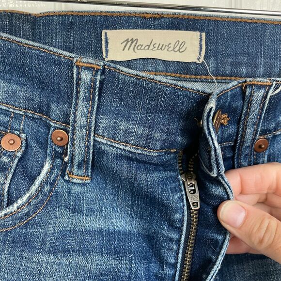 Madewell Cali Demi Boot Cut Jeans raw hem size 24 - Picture 11 of 12